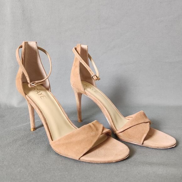 RAYE Jennifer Heels‎ in Tan Women's Size 9.5 Special Occasion Shoes - Picture 1 of 16